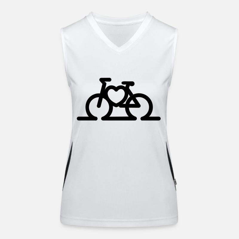 Radfahren Funktionelles Kontrast-Tank Top für Frauen