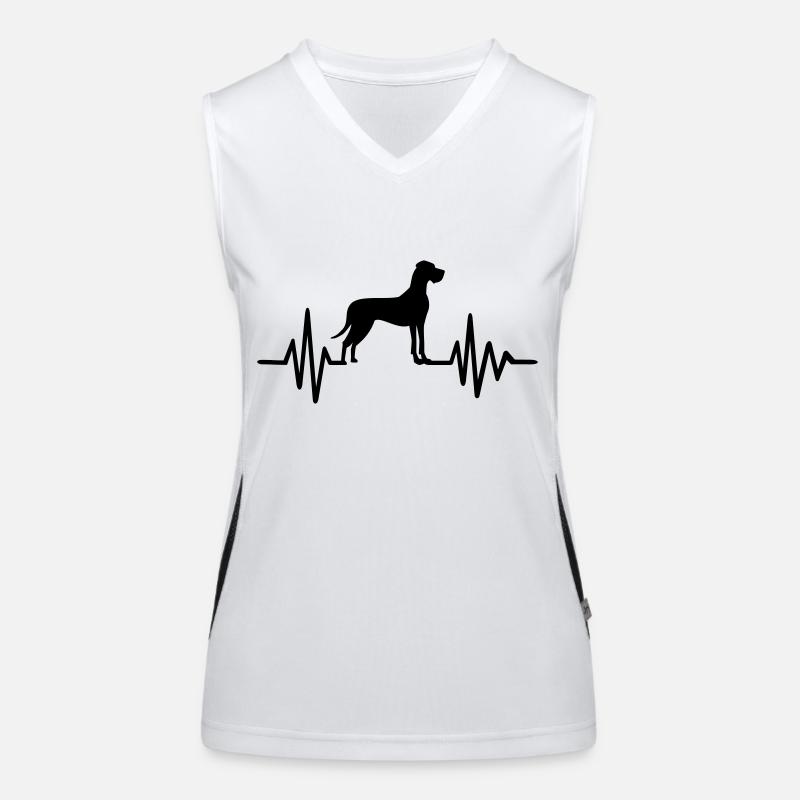 Dogge Funktionelles Kontrast-Tank Top für Frauen