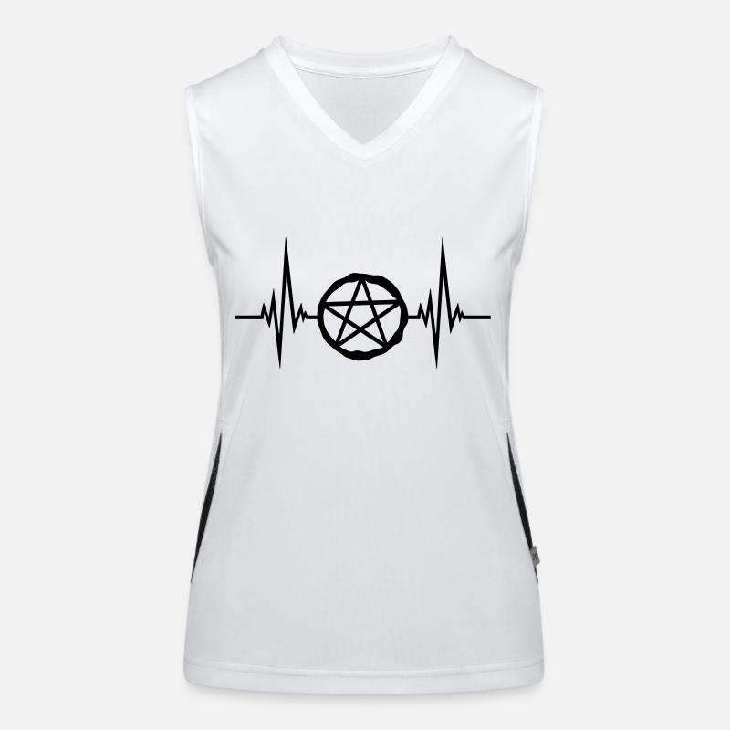 Pulse Pentagram Logo Débardeur respirant contrasté Femme