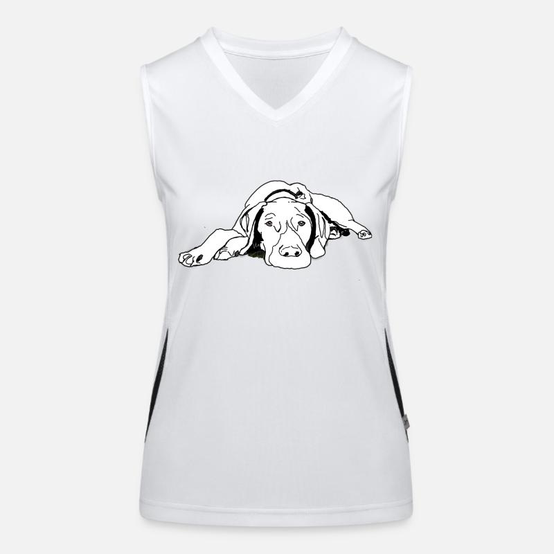 Pointer German Shorthair Women's Functional Contrast Tank Top