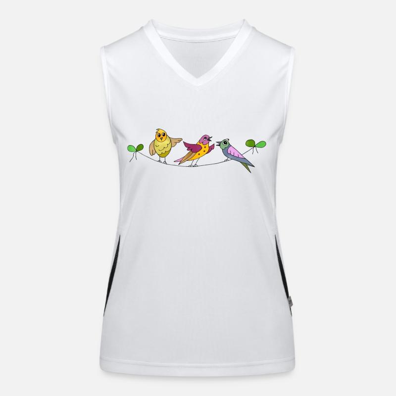 Bird conversations Women's Functional Contrast Tank Top