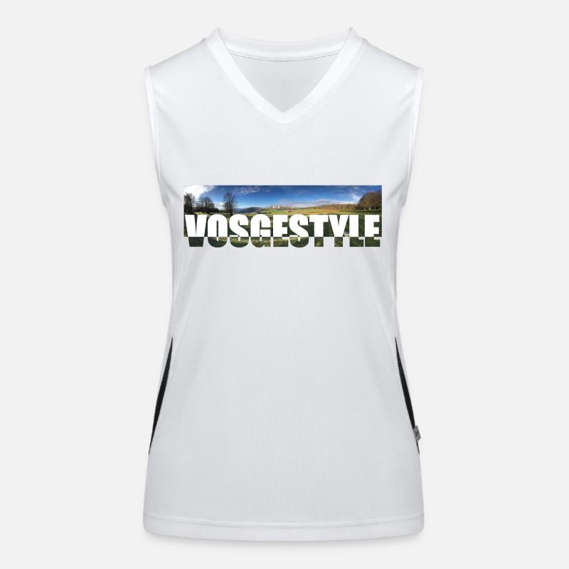 Vogesen-Briefe Funktionelles Kontrast-Tank Top für Frauen