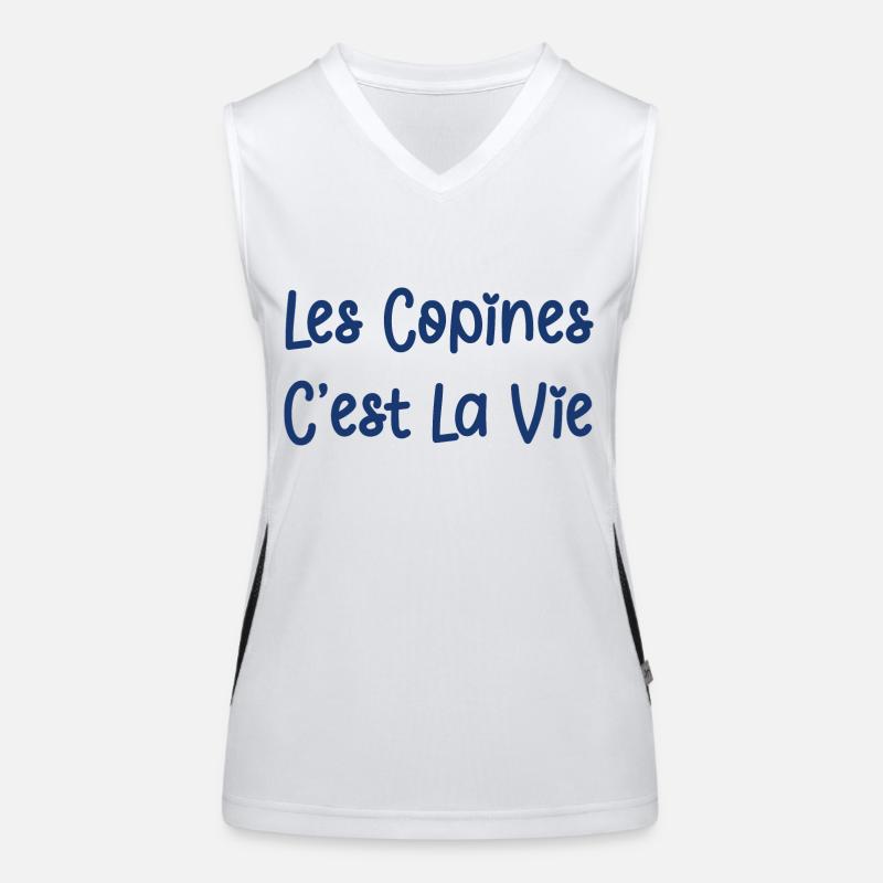 Les copines c'est la vie Débardeur respirant contrasté Femme