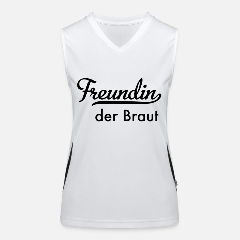 Freundin der Braut Funktionelles Kontrast-Tank Top für Frauen