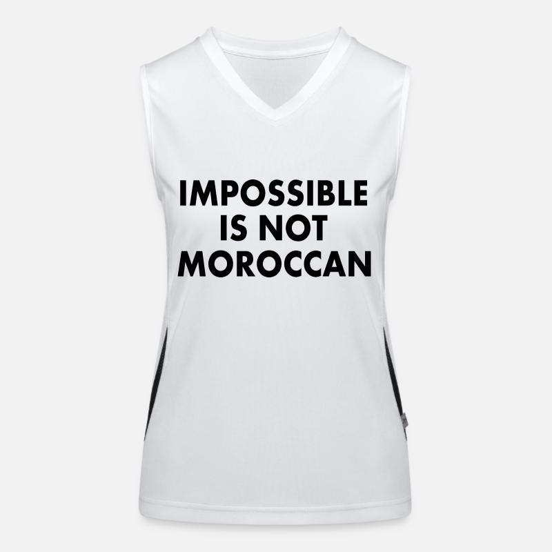 Morocco - impossible is not moroccan Women's Functional Contrast Tank Top