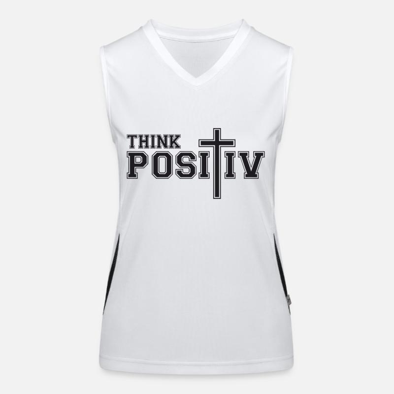 Think Positive Funktionelles Kontrast-Tank Top für Frauen