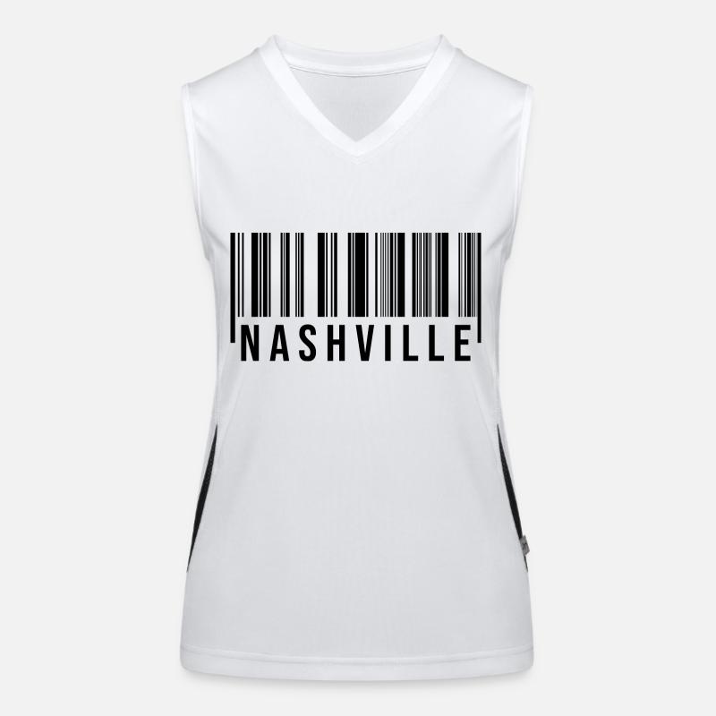 Code-barres de Nashville Débardeur respirant contrasté Femme