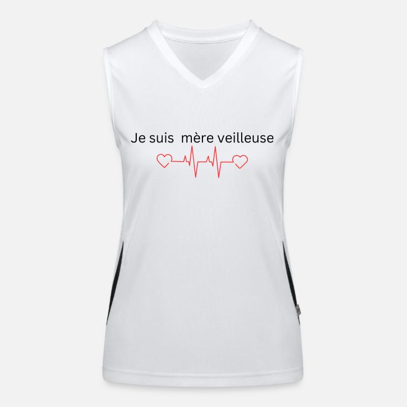 Ich bin eine Mutterwächterin Funktionelles Kontrast-Tank Top für Frauen