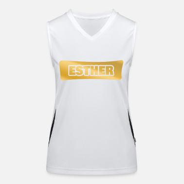 Ester Top sportivo da donna in contrasto cromatico