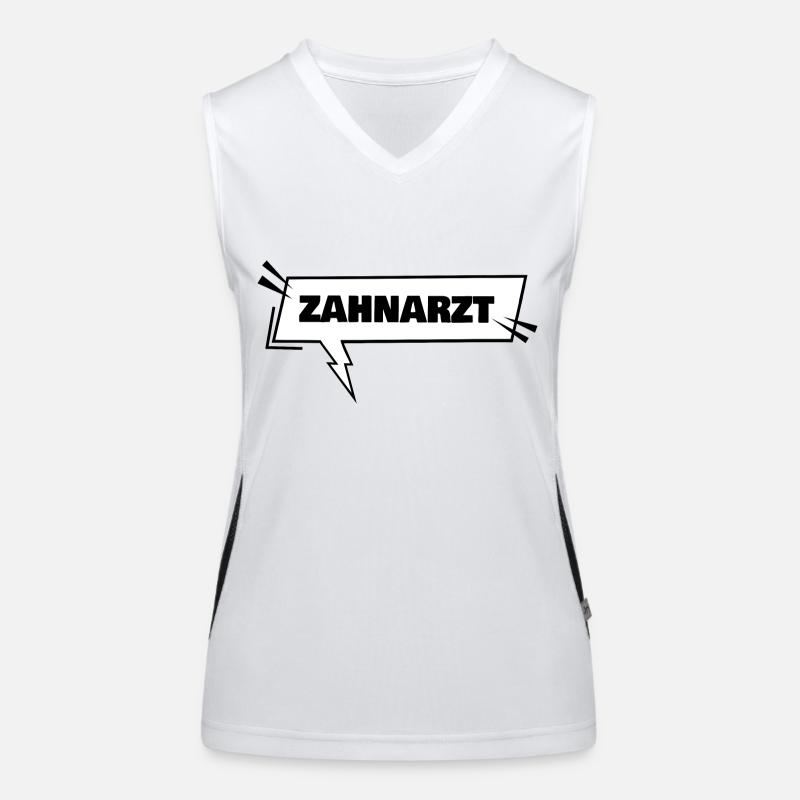 Zahnarzt Funktionelles Kontrast-Tank Top für Frauen