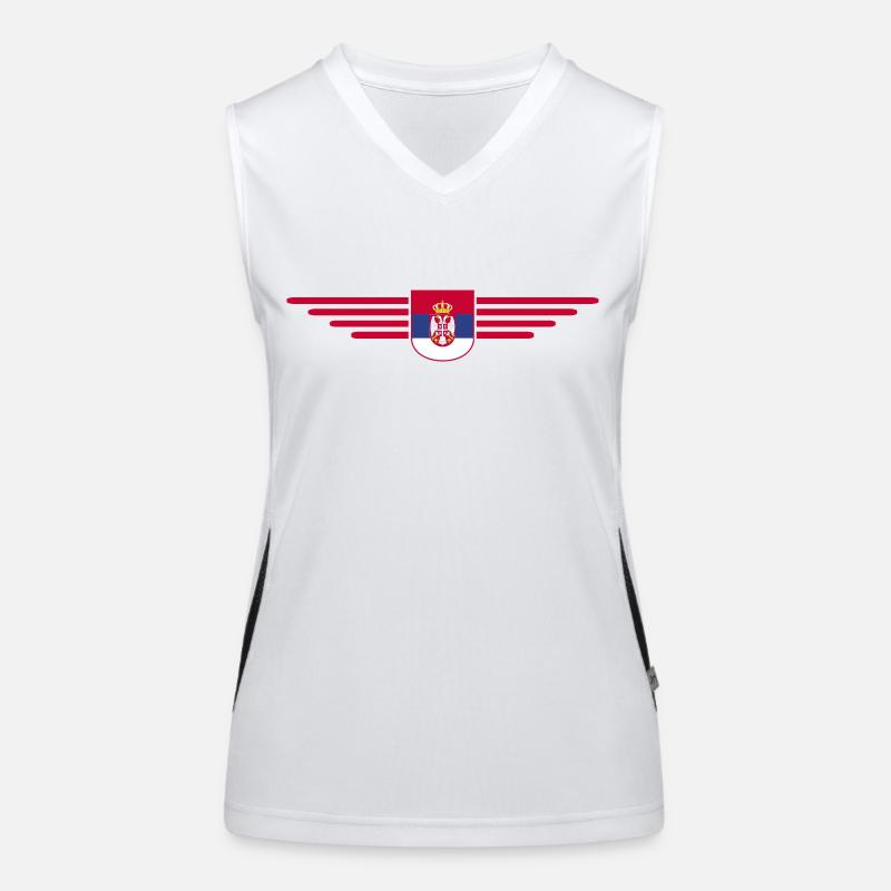 Serbia Design – Pride and Passion Women's Functional Contrast Tank Top