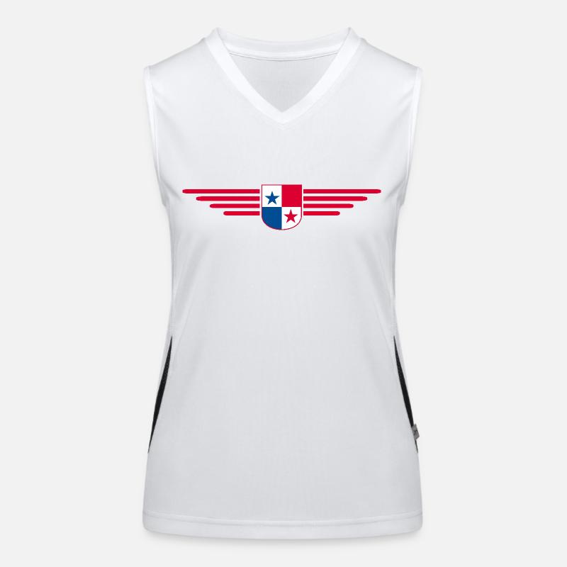 Conception du t-shirt Panama Débardeur respirant contrasté Femme