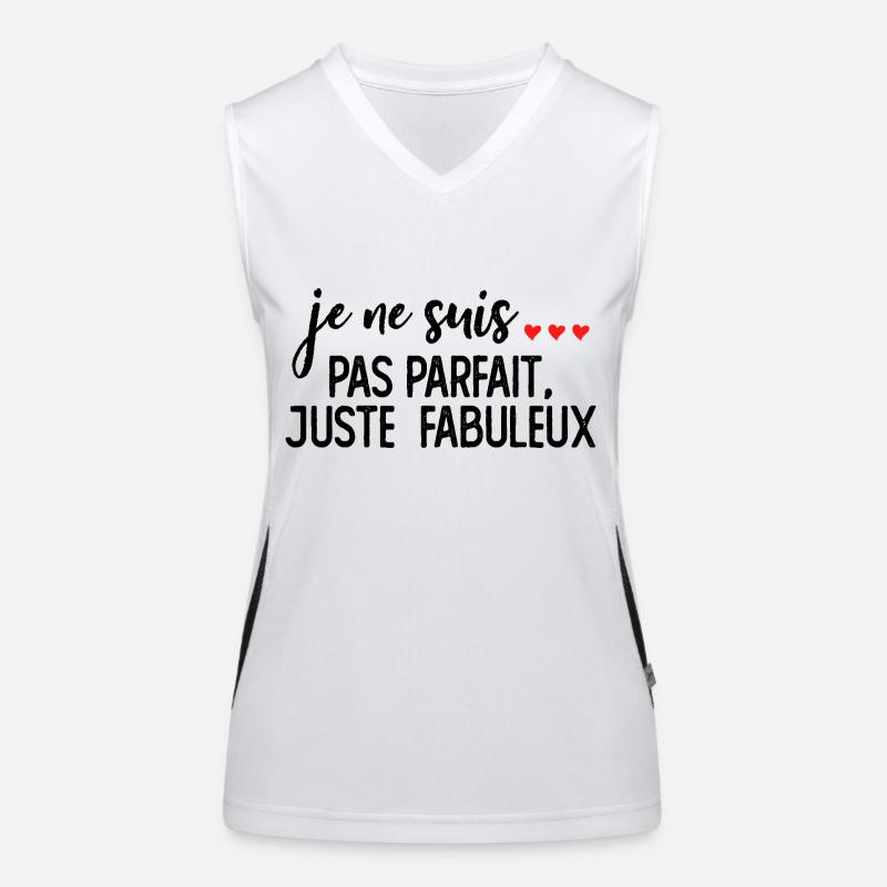 Pas Parfait mais Fabuleux 2 Débardeur respirant contrasté Femme