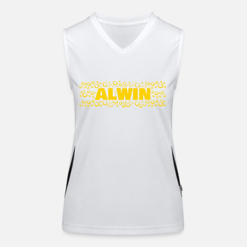 Alwin as a first name Women's Functional Contrast Tank Top