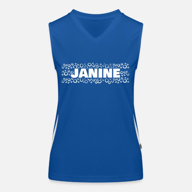 Janine comme prénom Débardeur respirant contrasté Femme
