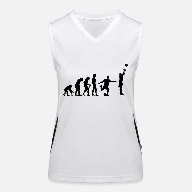 Basketball Evolution Fussball Funktionelles Kontrast-Tank Top für Frauen