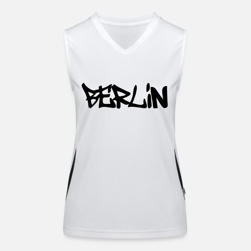 Berlin Funktionelles Kontrast-Tank Top für Frauen