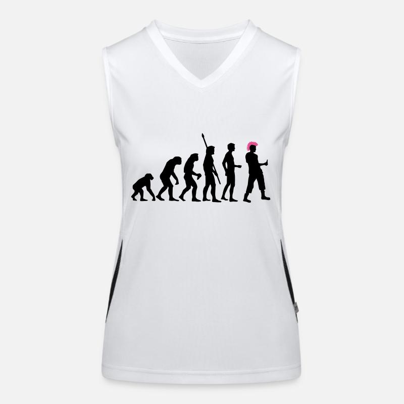 evolution_punk_2c Funktionelles Kontrast-Tank Top für Frauen
