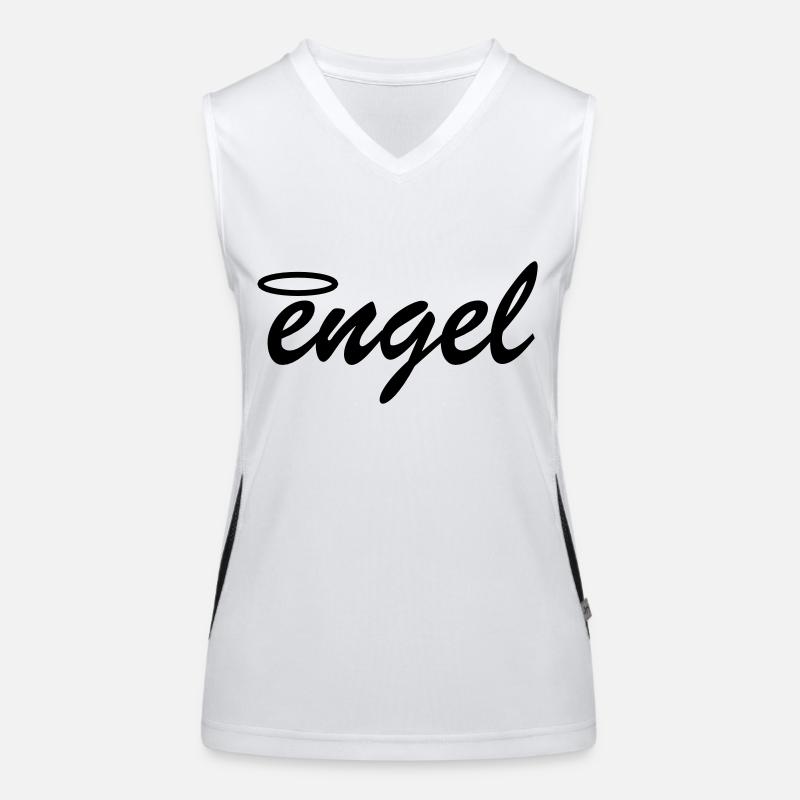 engel heiligenschein Funktionelles Kontrast-Tank Top für Frauen