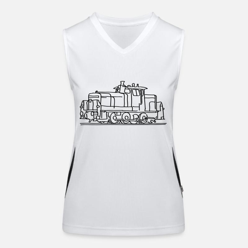 Diesel locomotive Women's Functional Contrast Tank Top