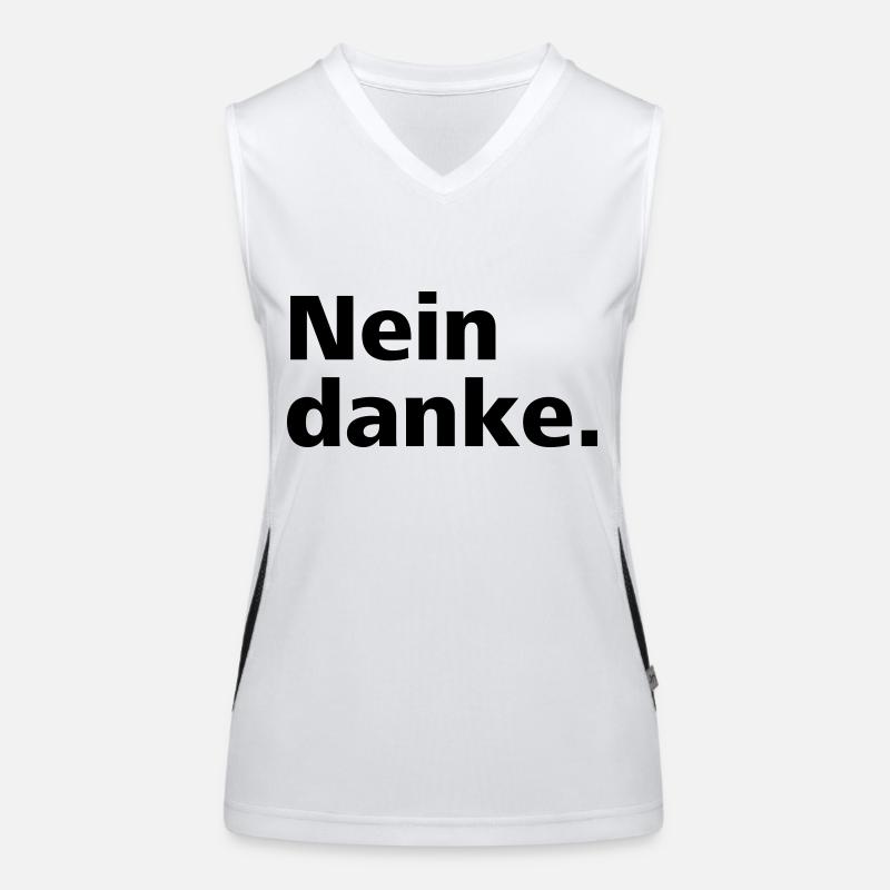 Nein danke. Funktionelles Kontrast-Tank Top für Frauen