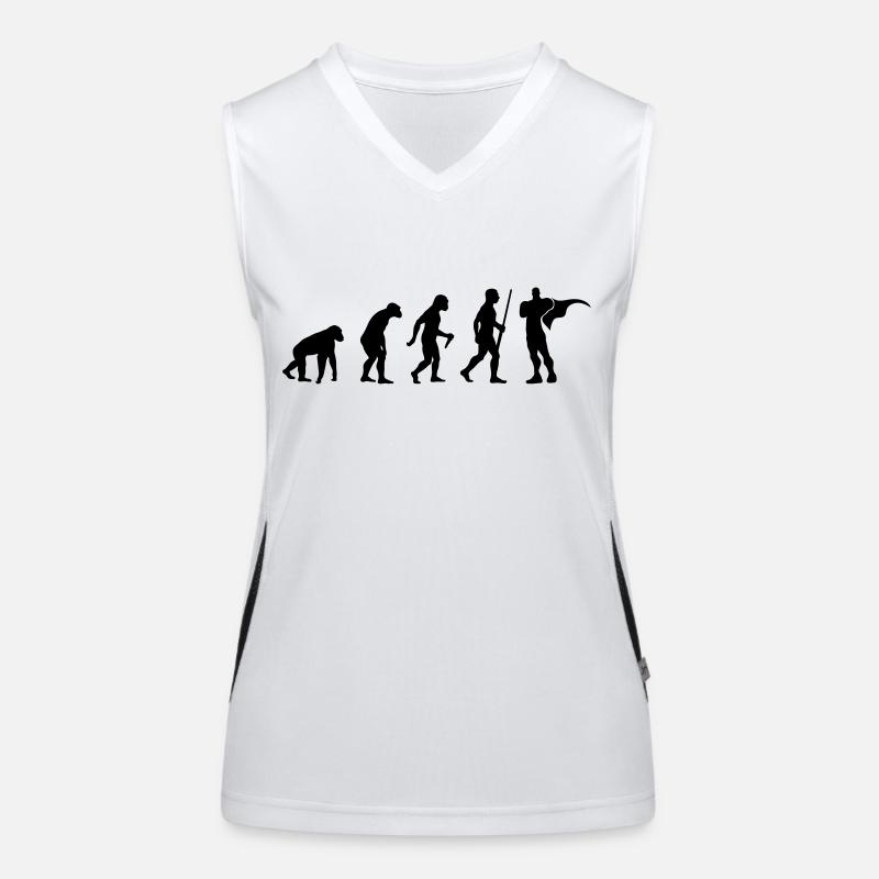 Super Hero Evolution Funktionelles Kontrast-Tank Top für Frauen