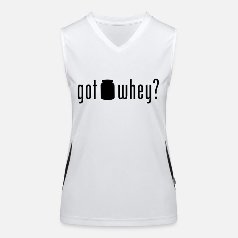 Got Whey? Funktionelles Kontrast-Tank Top für Frauen