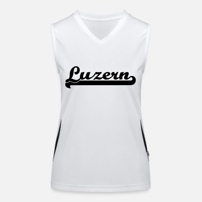 écrit Luzern Débardeur respirant contrasté Femme