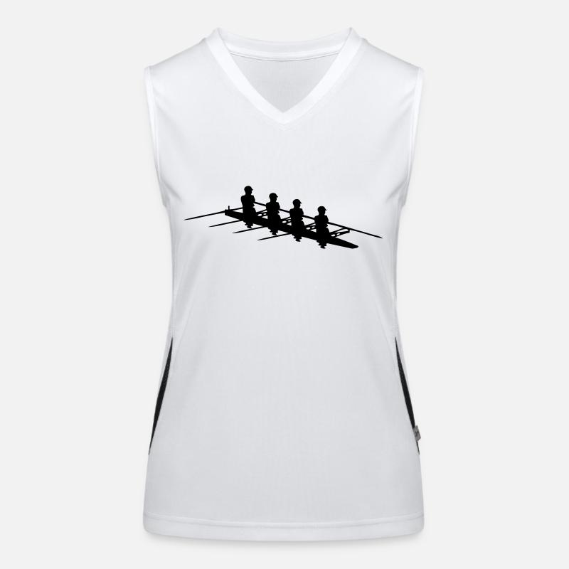 rowing Quad scull rower Bump races Women's Functional Contrast Tank Top