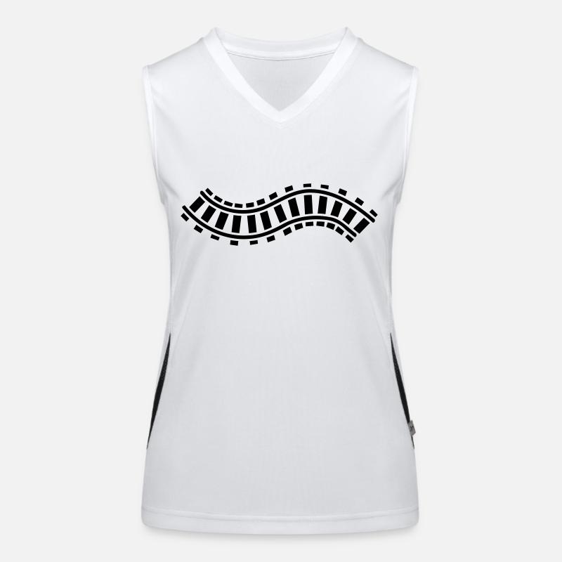 Schiene Funktionelles Kontrast-Tank Top für Frauen