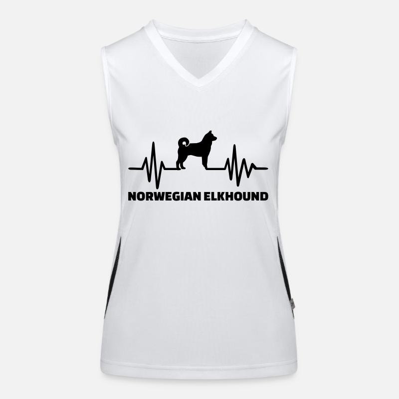 Norwegian Elkhound Women's Functional Contrast Tank Top