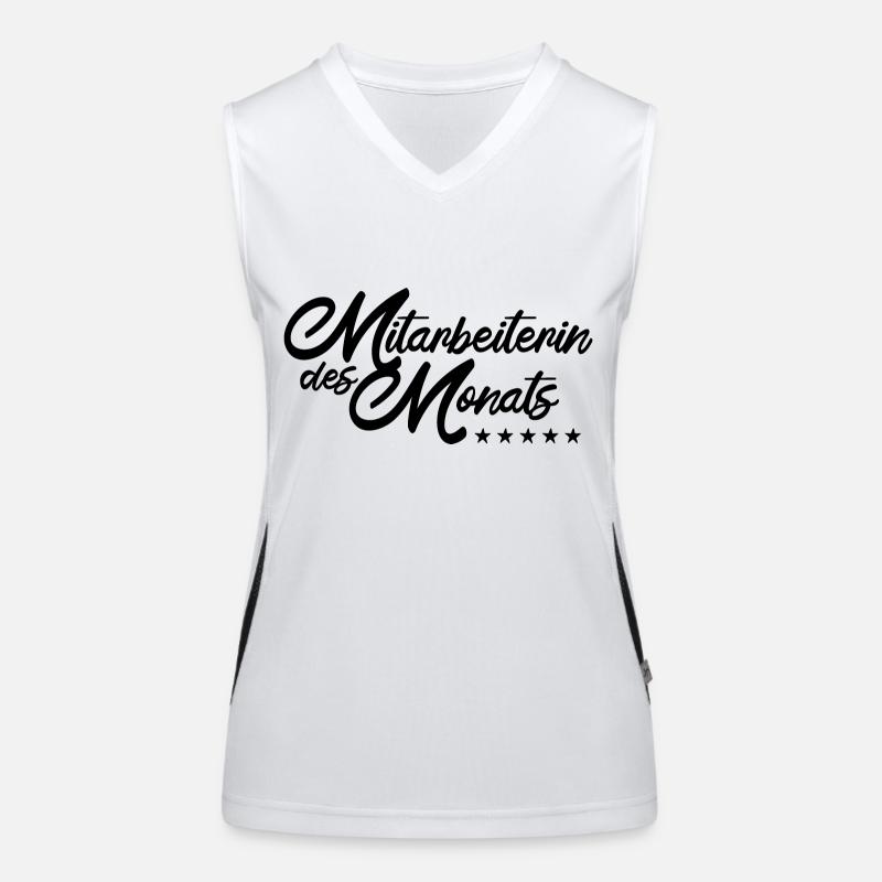 Mitarbeiterin des Monats Funktionelles Kontrast-Tank Top für Frauen
