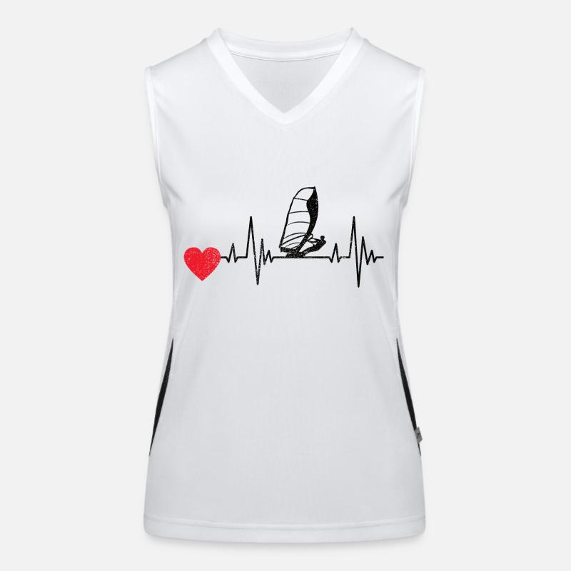 Windsurfer Surfing Windsurfing Gift Kitesurfer Women's Functional Contrast Tank Top