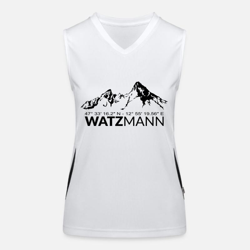 Berg Watzmann GPS coordinates Address Geocaching Women's Functional Contrast Tank Top