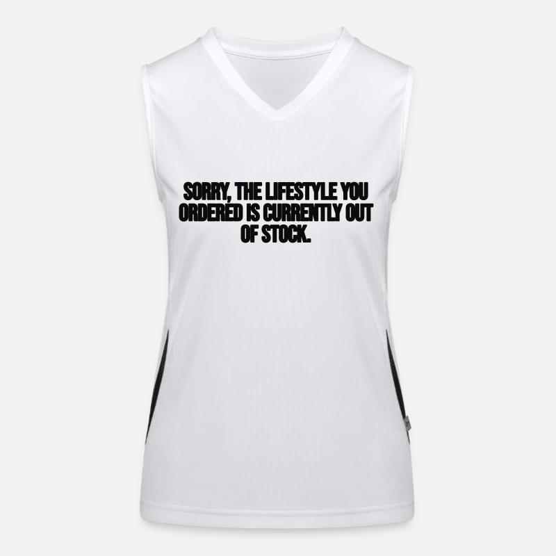 Désolé le style de vie que vous avez commandé Débardeur respirant contrasté Femme