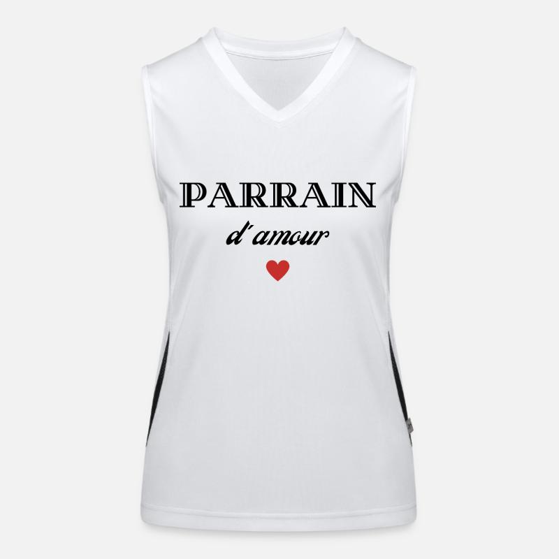 parrain d'amour Débardeur respirant contrasté Femme