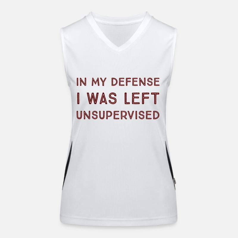 I Was Left Unsupervised Women's Functional Contrast Tank Top