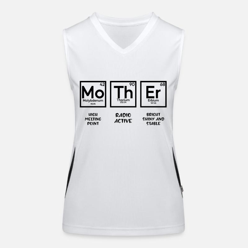 Mutter-Periodensystem Funktionelles Kontrast-Tank Top für Frauen