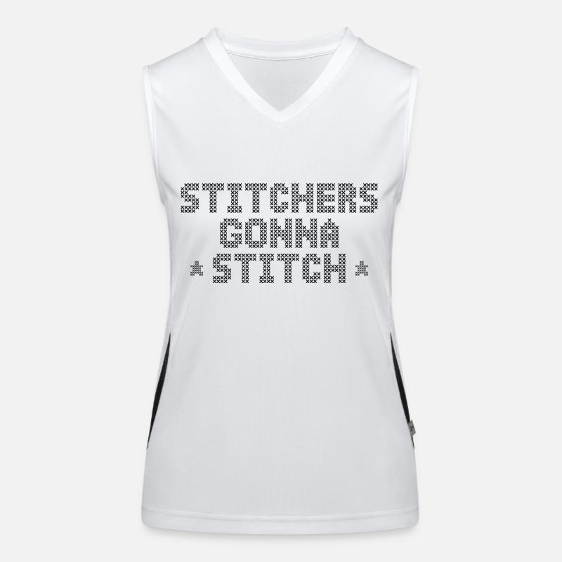 Stitchers va Stitch - Noël et cadeau d’anniversaire Débardeur respirant contrasté Femme