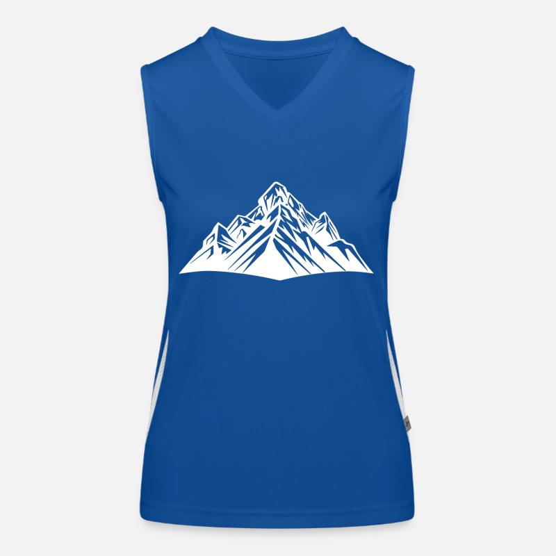 Berge Natur Silhouette Funktionelles Kontrast-Tank Top für Frauen