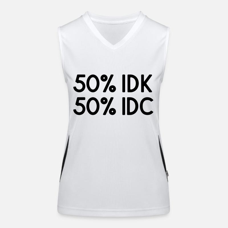 I Dont Know I Dont Care Women's Functional Contrast Tank Top