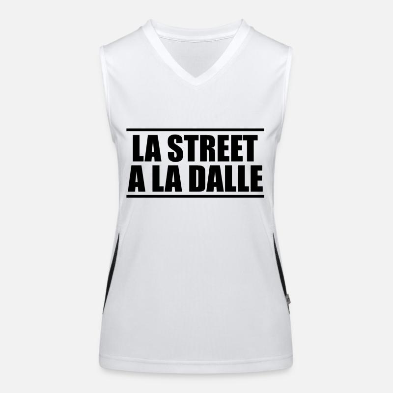 Die Straße hat die Platte Funktionelles Kontrast-Tank Top für Frauen