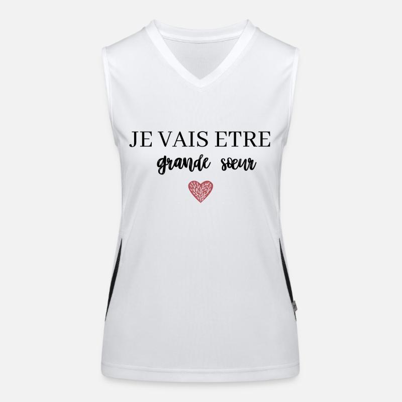 Ich werde eine große Schwester sein Funktionelles Kontrast-Tank Top für Frauen