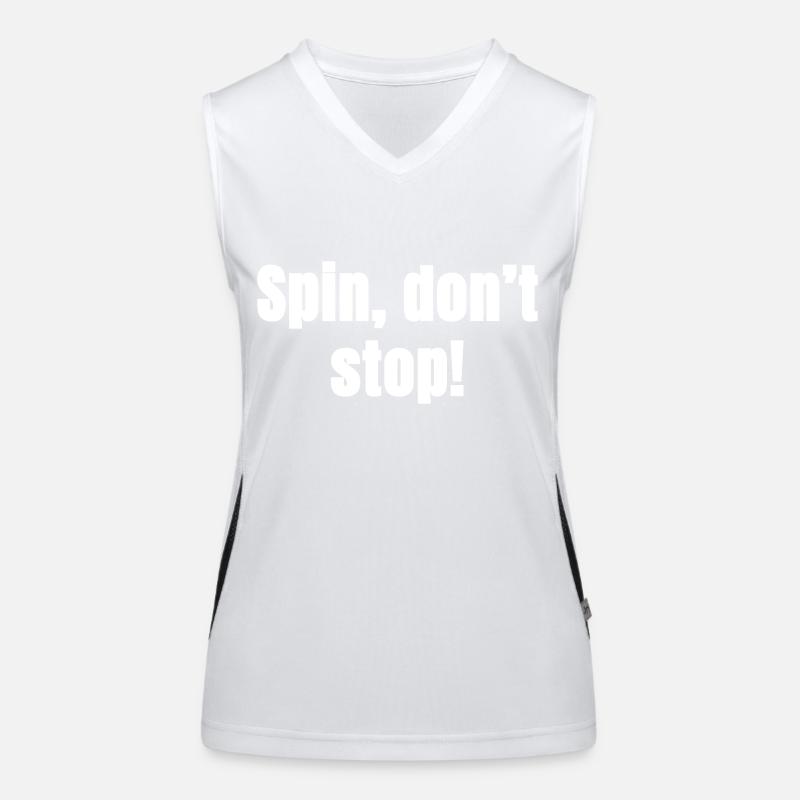 Spin do not stop! Women's Functional Contrast Tank Top
