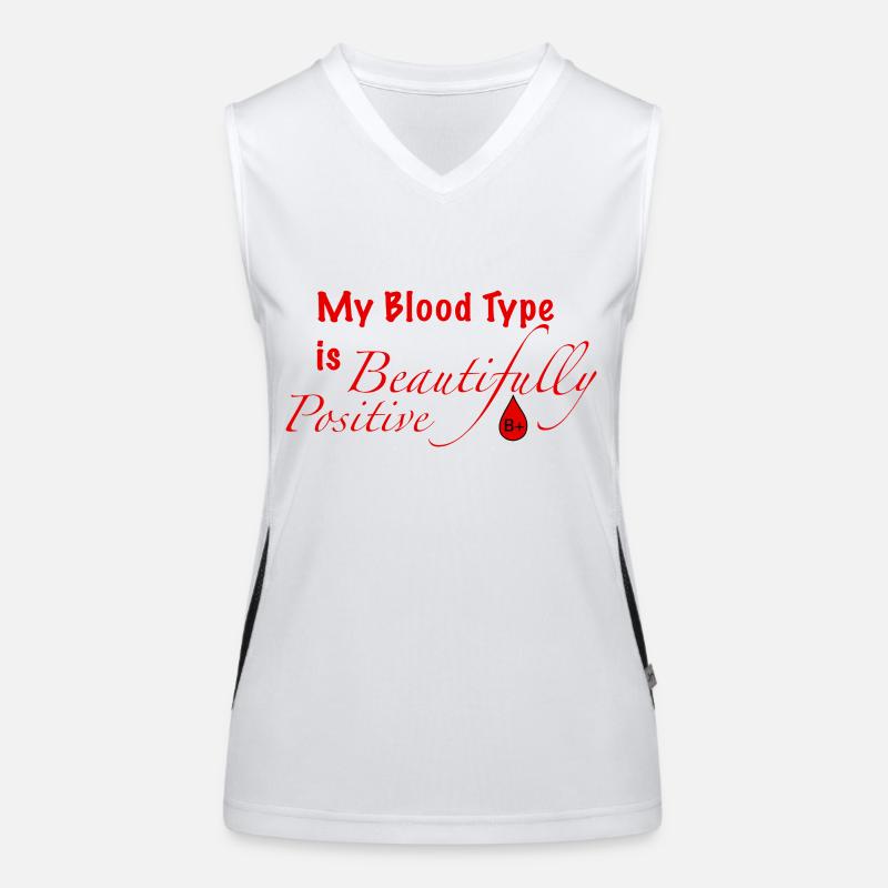 Blood Type B+ Women's Functional Contrast Tank Top