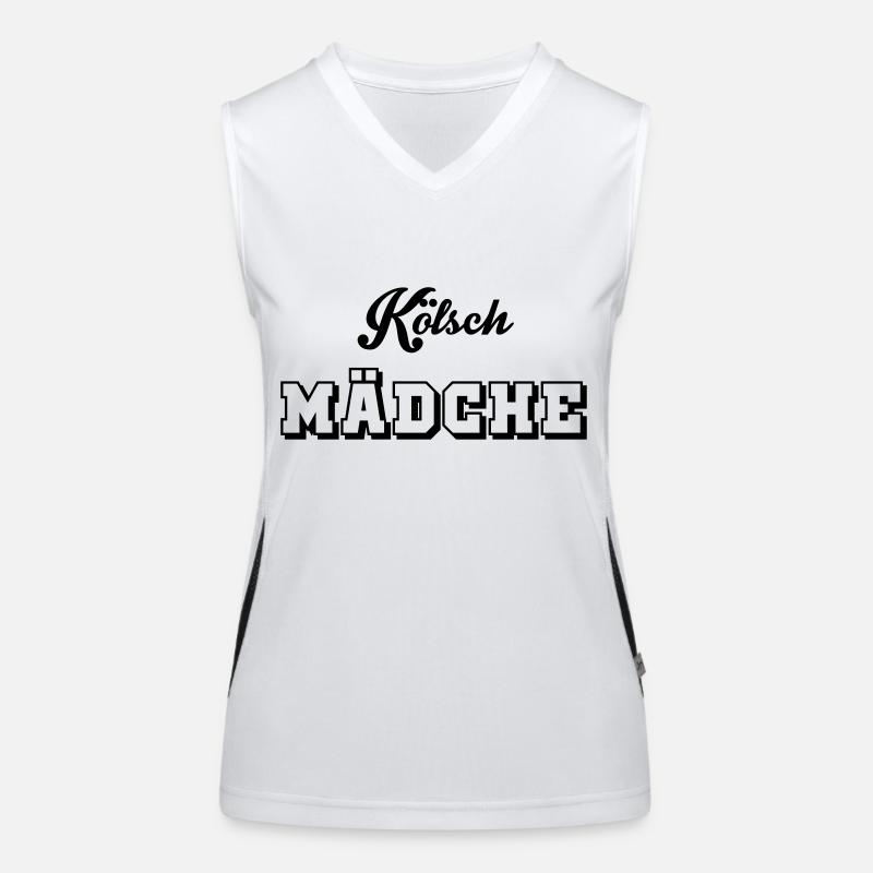 Kölsch Mädche Funktionelles Kontrast-Tank Top für Frauen