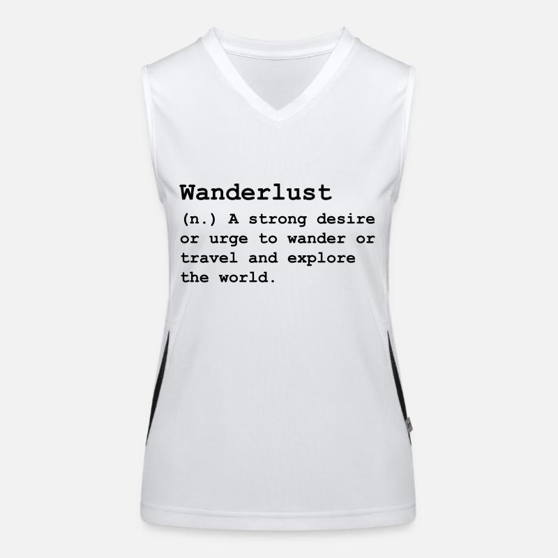 Fernweh Funktionelles Kontrast-Tank Top für Frauen