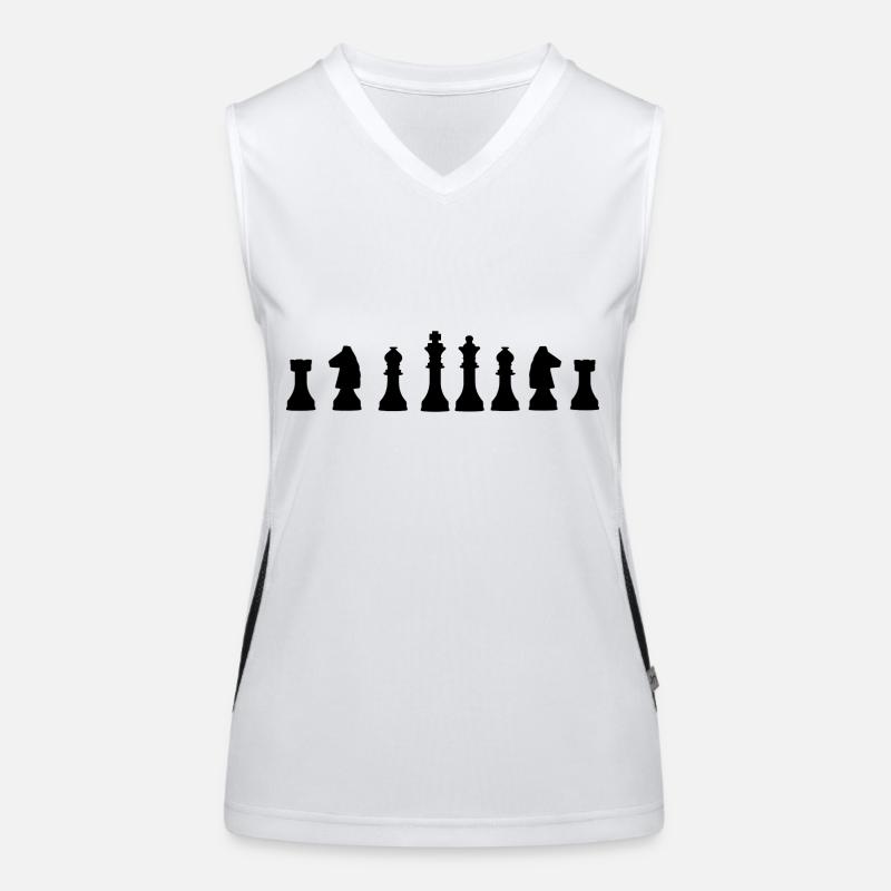 Schach Funktionelles Kontrast-Tank Top für Frauen