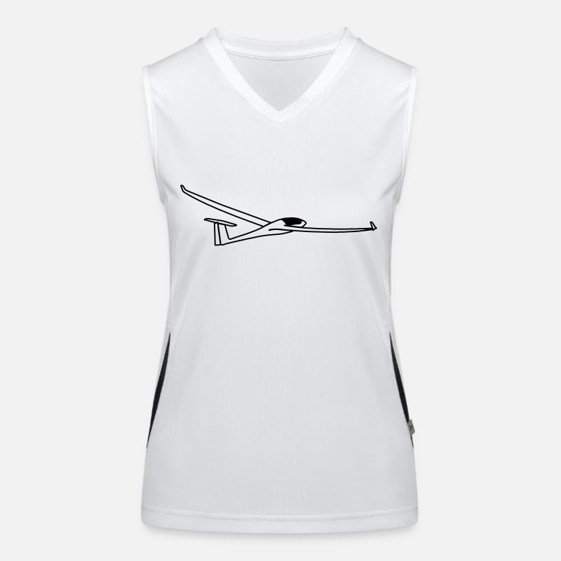 Glider glider glide cadeau Débardeur respirant contrasté Femme
