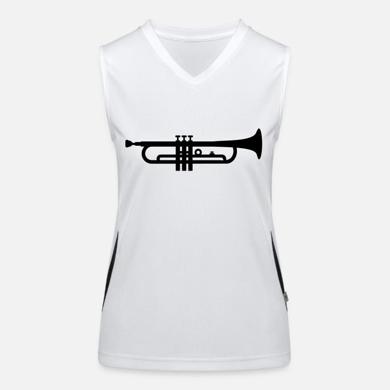 Trompete Funktionelles Kontrast-Tank Top für Frauen